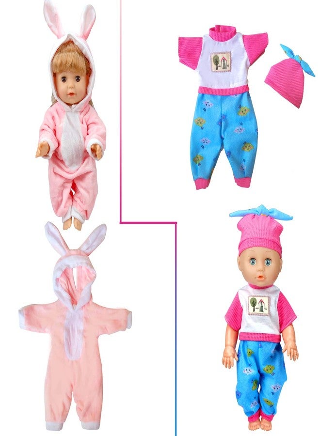 WONDOLL 8-Sets Alive Baby-Doll-Clothes for 12 inch Baby Dolls 10-11-12 inch Handmade Clothing Lovely Hat Dress and Outfits Accessories Christmas Birthday for Little Girl - Image 4